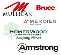 A and N Flooring works with the major hardwood flooring brands