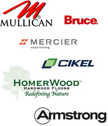 Major Hardwood brands installed by A and N Flooring
